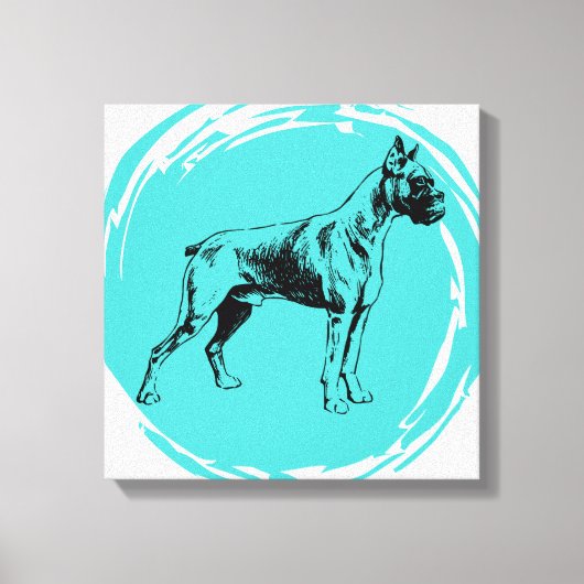 Boxer-hond Canvas Afdruk (Voorkant)