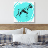 Boxer-hond Canvas Afdruk (Insitu (Slaapkamer))
