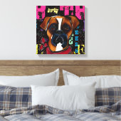 Boxer Hond Canvas Afdruk (Insitu (Slaapkamer))