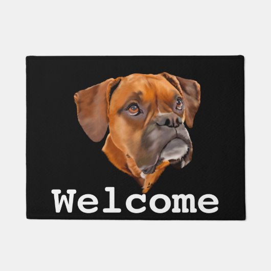 Boxer Hond Deurmat (Voorkant)