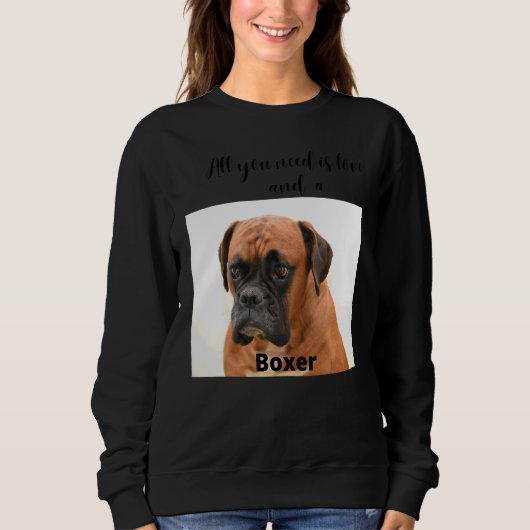 Boxer Hond Dier En Huisdier Hond Trui (Voorkant)