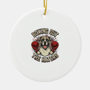 Boxer Hond Doet Boksen Uit De Haters Funny T-Shirt Keramisch Ornament
