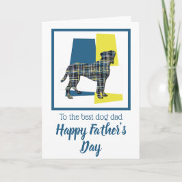 Boxer Hond Driekleur Vaderdag Kaart