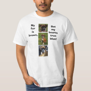 BOXER HOND ECHT BLAUWE tee T-shirt