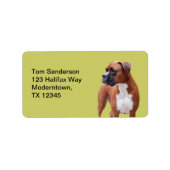 Boxer-hond Etiket (Voorkant)