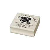 Boxer Hond Familienaam Retour Adres Rubberstempel (Stempel)