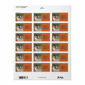 Boxer Hond Foto Adres Label (Full Sheet)