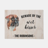 Boxer Hond Foto Gepersonaliseerde Deurmat (Voorkant)