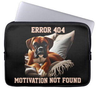 Boxer Hond Fout 404 Laptop Sleeve