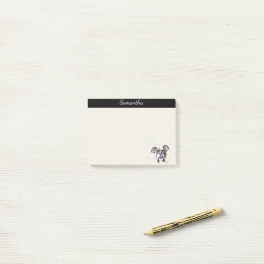 Boxer-hond gepersonaliseerd artikel post-it® notes (Op bureau)