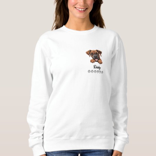 Boxer Hond gepersonaliseerd T-shirt (Voorkant)