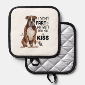 Boxer Hond geschenken Pannenlap (Voorkant / Achterkant)