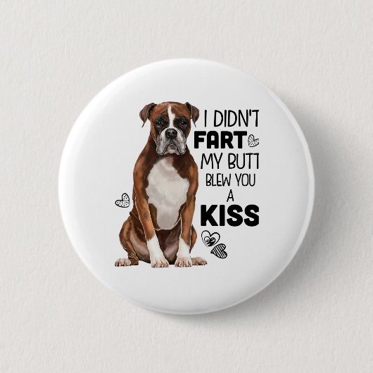 Boxer Hond geschenken Ronde Button 5,7 Cm (Voorkant)