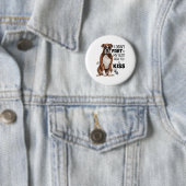 Boxer Hond geschenken Ronde Button 5,7 Cm (In situ)