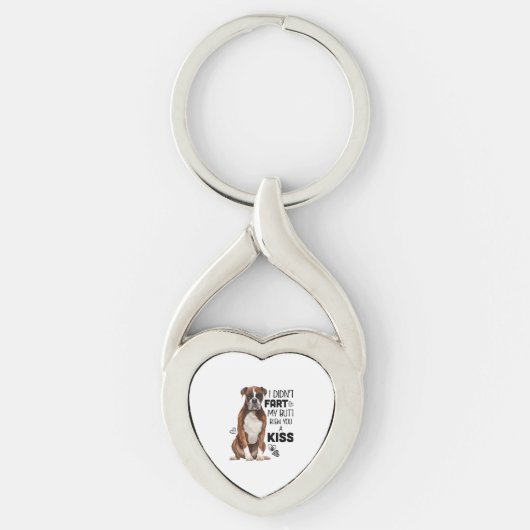 Boxer Hond geschenken Sleutelhanger (Voorkant)