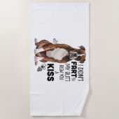 Boxer Hond geschenken Strandlaken (Voorkant)