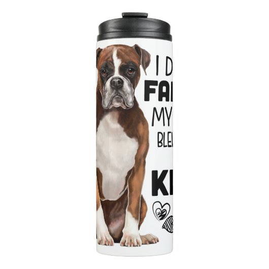 Boxer Hond geschenken Thermosbeker (Voorkant)