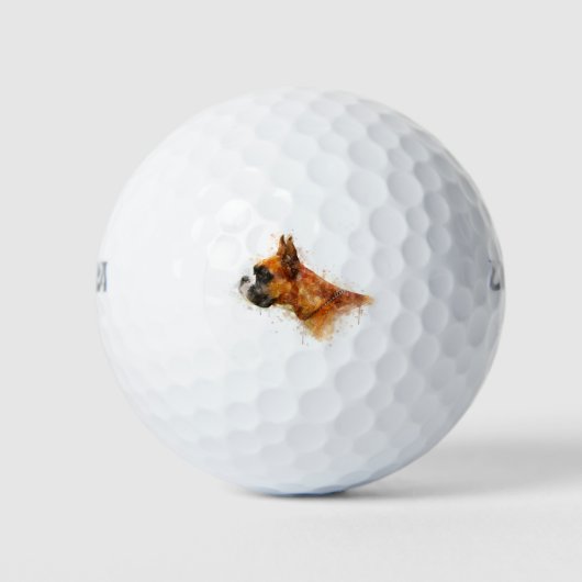 Boxer-hond Golfballen (Voorkant)