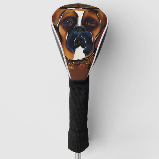 Boxer Hond Golfheadcover (Voorkant)