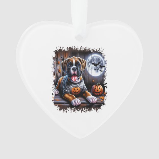 Boxer Hond Halloween Ornament (voorkant)