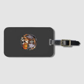 Boxer Hond Halloween Pompoen Sublimatie Bagagelabel (Voorkant (horizontaal))