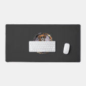 Boxer Hond Halloween Pompoen Sublimatie Bureaumat (Keyboard & Muis)