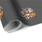 Boxer Hond Halloween Pompoen Sublimatie Cadeaupapier (Rol Hoek)