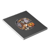 Boxer Hond Halloween Pompoen Sublimatie Notitieblok (Schuin)