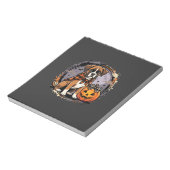 Boxer Hond Halloween Pompoen Sublimatie Notitieblok (Linkerzijde)