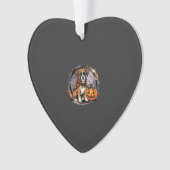 Boxer Hond Halloween Pompoen Sublimatie Ornament (voorkant)