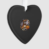Boxer Hond Halloween Pompoen Sublimatie Ornament (voorkant)