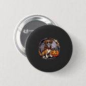 Boxer Hond Halloween Pompoen Sublimatie Ronde Button 5,7 Cm (Voorkant /achterkant)