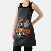 Boxer Hond Halloween Pompoen Sublimatie Schort (Insitu)