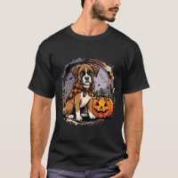 Boxer Hond Halloween Pompoen Sublimatie