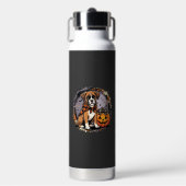 Boxer Hond Halloween Pompoen Sublimatie Waterfles (Voorkant)