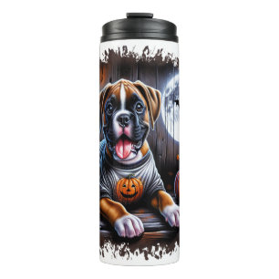 Boxer Hond Halloween Thermosbeker