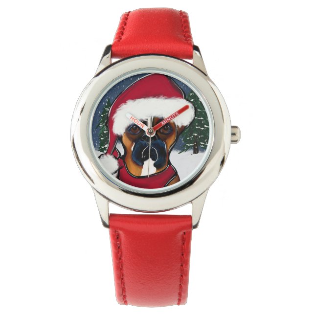 Boxer Hond Horloge (Voorkant)