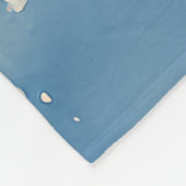 Boxer Hond in Sledge Laat het Sneeuw Kerstmis Fleece Deken (Hoek)