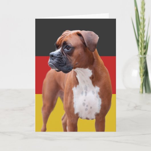 Boxer-hond Kaart (Voorkant)