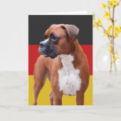 Boxer-hond Kaart (Gele Bloem)