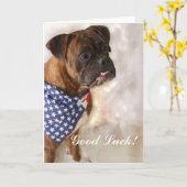 Boxer-hond Kaart (Gele Bloem)