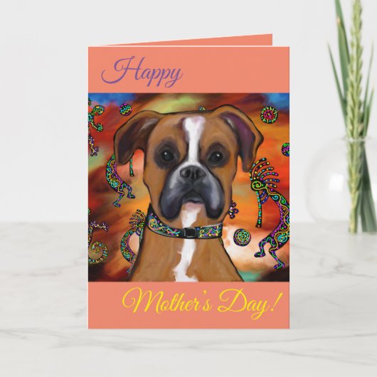 Boxer Hond Kaart (Voorkant)