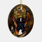 Boxer Hond Keramisch Ornament (Rechts)