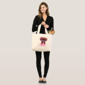 Boxer Hond: Koningin Knuffel Meester Grote Tote Bag (Voorkant (model))