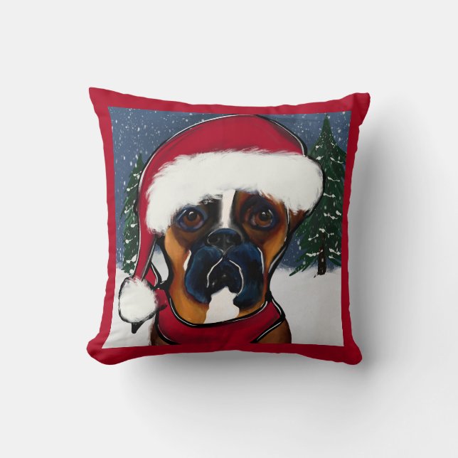 Boxer Hond Kussen (Voorkant)