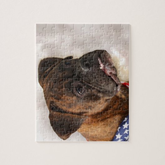 Boxer-hond Legpuzzel (Verticaal)