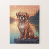Boxer hond legpuzzel (Verticaal)