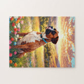 Boxer hond legpuzzel (Horizontaal)