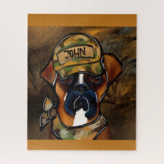 Boxer Hond Legpuzzel (Verticaal)