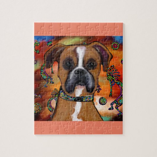 Boxer Hond Legpuzzel (Verticaal)